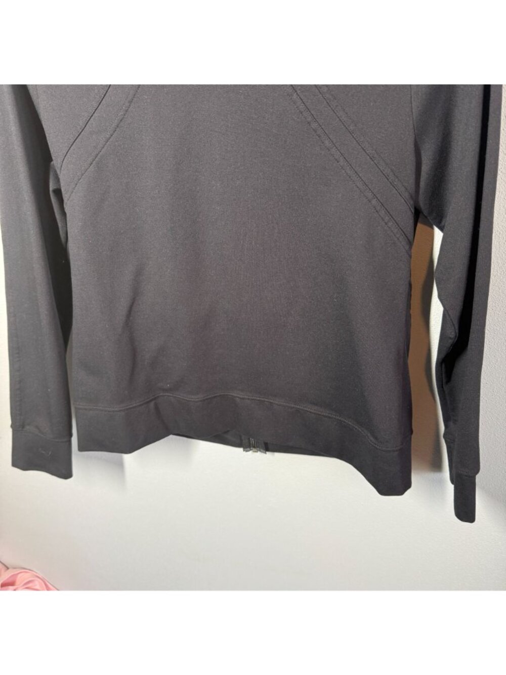 Lands' End Womens Small Black Full Zip Athletic Jacket Lightweight Soft Shell - Picture 12 of 14